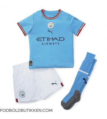 Manchester City Aymeric Laporte #14 Hjemmebanetrøje Børn 2022-23 Kortærmet (+ Korte bukser)